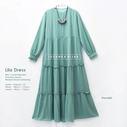 GAi-030 Lila Dress - Gamis Polos Ceruti Babydoll